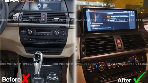 Màn hình DVD Android xe BMW X6 CIC 2010-2014 | Màn nguyên khối Flycar